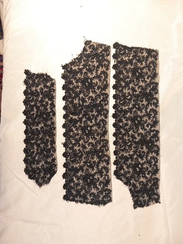 Guipure dentelle noire xixe - guipure,