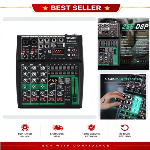 Bomge mixeur audio canaux - mixeur, dj