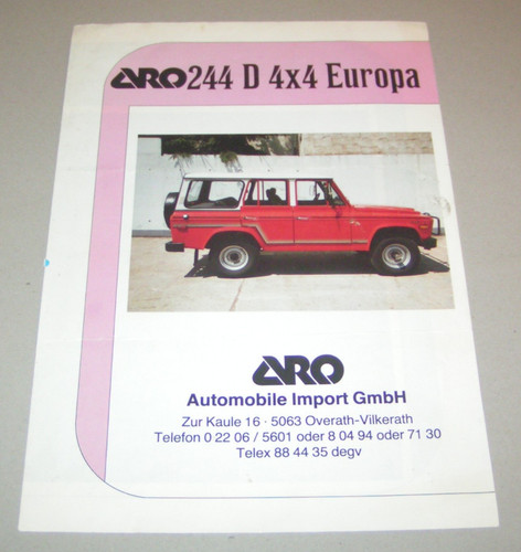 Prospectus brochure aro - /,