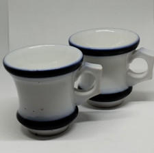 Lot de 2 Anciennes Tasses Brûlot Porcelaine Epaisse Collection Bistrot