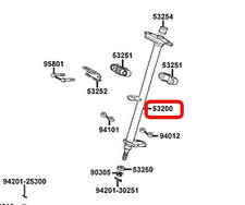 Colonne de direction Kymco KXR 250 MXU 250 300 MAXXER 250 300 53200-LBA7-E00