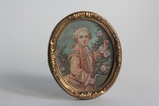 Peinture miniature Gentilhomme