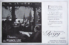 PRESS ADVERTISEMENT 1924 L'HEURE DU PIANOLUDE RÉGY