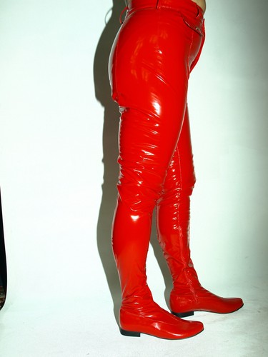Lack stiefel hose - lack, 40
