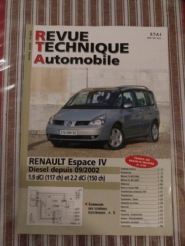 Revue technique renault espace - revue,