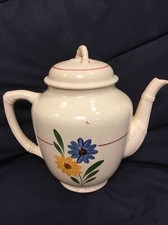 Teapot or jug decor Selestat Schlettstadt, Sarreguemines Villeroy & Boch
