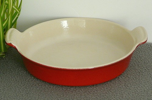 Plat rond fonte - plat, ÉmaillÉe
