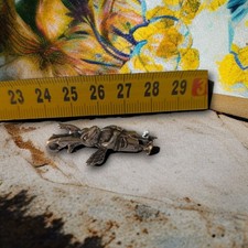 Charivari pendant Wolpertinger with leather pants, Sterling 925 silver pendant, 40mm