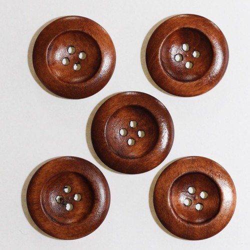 Bouton bois 25mm - bois,
