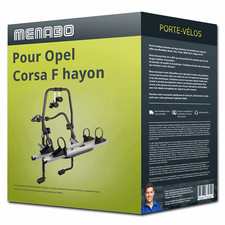 Porte-vélo Menabo Stand Up 2 pour Opel Corsa F hayon type P2JO 2 vélos TOP