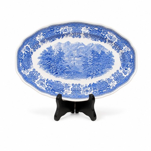 Ancien plat ovale faïence - plat,