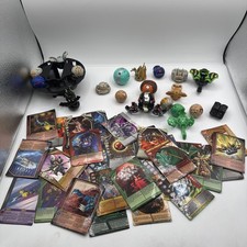 Bakugan Lot Of 20 Spheres And Large Group Of Cards.