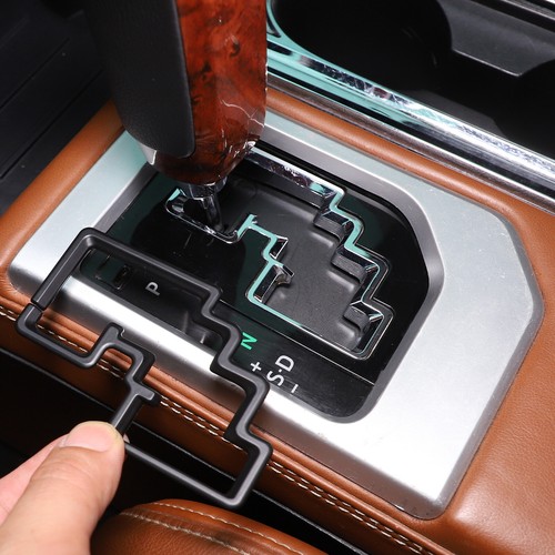 Matte black console gear shift - console,