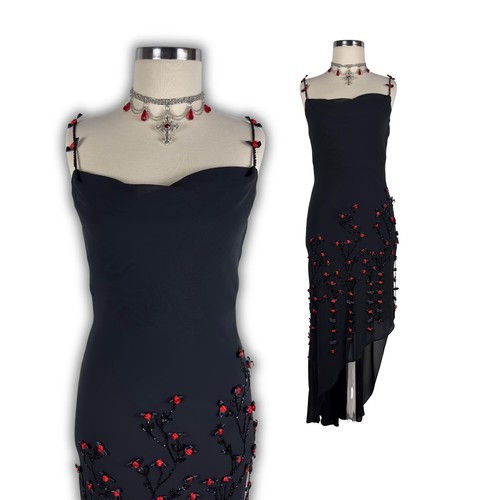 Robe bal vintage noire - robe,