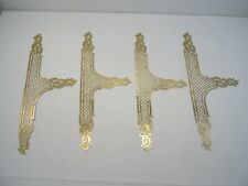 4 OLD LARGE BRASS DOOR CLEANING PLATE CHISEL LOUIS XV XIX EME