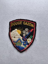 FRANCE EMBROIDERY PATCH - GRASS RED - CITY - COLLECTION 