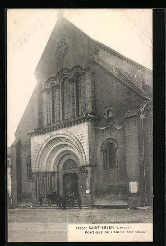 Cpa saint sever - portique, de