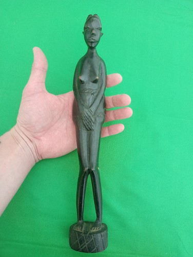 Statuette africaine bois - statuette, en