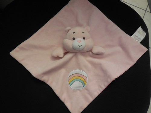 Doudou plat bisounours - plat, rose