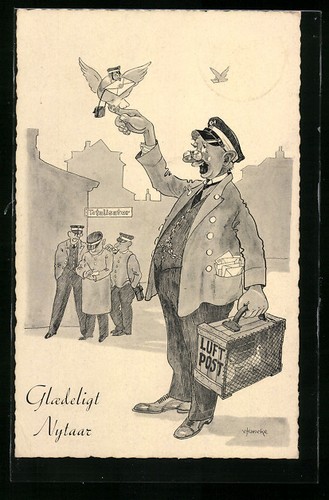 Carte postale pigeon - , voyageur
