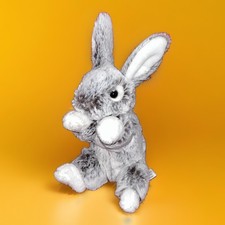 Doudou Peluche Lapin Gris