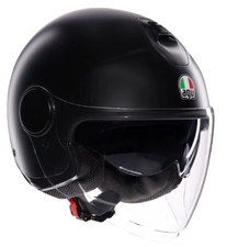 Casque de Moto Jet AGV Helmets Eteres E2206 Mono Noir Mat TAILLE XS