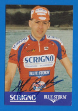 CYCLING cycling card STEFANO CASAGRANDE team SCRIGNO blue storm signed