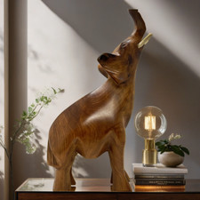 Eléphant pour décoration intérieur, Sculpture artisanal avec la touche Marocaine