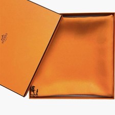 Hermes Silk Scarf Carre90 Boite au Vol Flying Box Orange Fashion Accessory