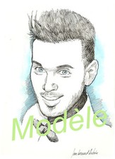 Postcard M POKORA, after drawing by Jean Bernard Auboin