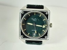 CUPILLARD RIEME RARE VINTAGE SQUARE DIVER AUTOMATIC WATCH 