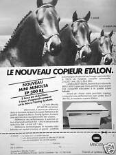 MINOLTA ADVERTISING THE NEW ETALON MINI EP 300 RE MICRO TUNING SYSTEM COPIER