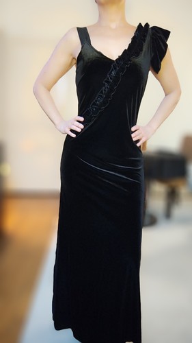Robe soirée velours - robe,