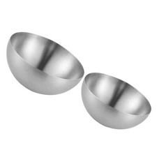  2 Pcs Saladier Inox Bols