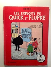 HERGÉ TINTIN QUICK E FLUPKE  5ème série