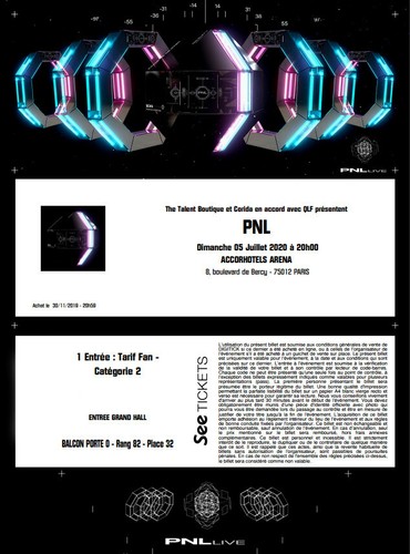 Place pour concert pnl - place,