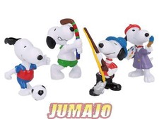PVC1 Lot 4 figurines PVC SCHLEICH Snoopy Peanuts : SNOOPY peintre foot pêcheur