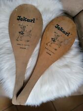 PAIRE DE RAQUETTES EN BOIS