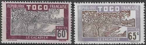 Timbres flore cacaoyer togo - timbres,