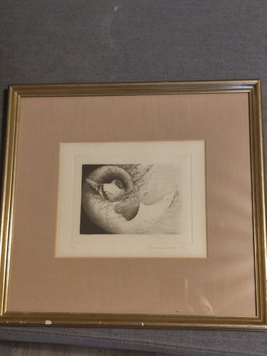Gravure originale oiseau