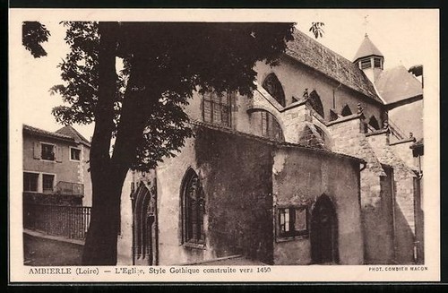 Cpa ambierle loire - ambierle, /loire