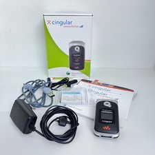 Sony Ericsson Walkman W300i (Cingular Wireless) MP3 Flip Phone Vintage Tested