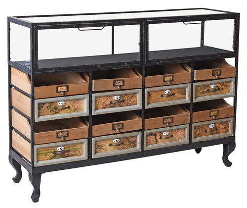 Buffet vitrine antique meuble - buffet,