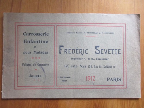 Catalogue 1912 poussettes - catalogue,