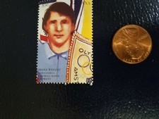 Ingolf Weigert Team Handball Gold Medal Olympics Guyana Perforated Stamp