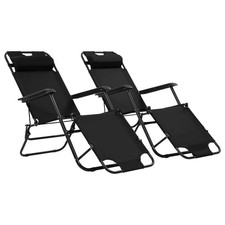 Lot de 2 Chaises Longues