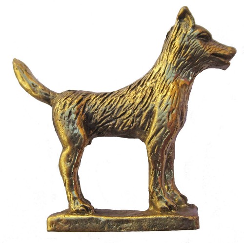 Figurine chien laiton - figurine,