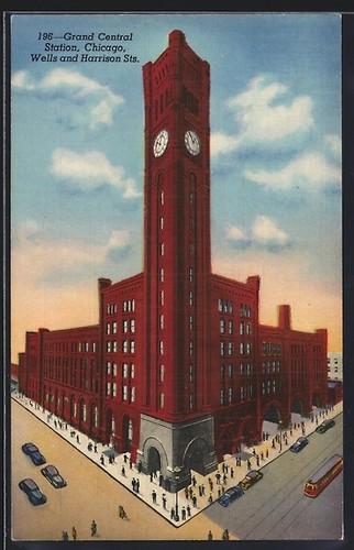 Carte postale chicago - postale, chicago,