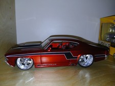 (RARE) Jada Toys Big Time Muscle '69 Chevelle SS Red Black 1:24 Scale(READ)