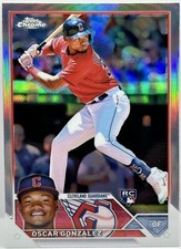2023 Topps Chrome - Refractor #207 Oscar Gonzalez (RC) CLE